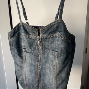 Mudd Denim corset Bustier Top